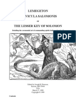 Lemegeton Clavicula Salomonis The Lesser Key of Solomon