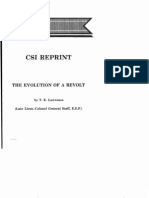 The Evolution of a Revolt TE Lawrence