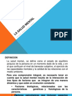 LA SALUD MENTAL Determiantes Crisis