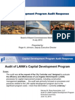 Capital Development Program Audit Response: 7-9-13