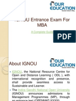 IGNOU Entrance Exam For MBA: A Complete Guide