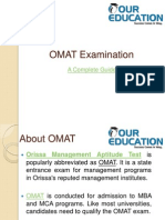 OMAT Examination: A Complete Guide