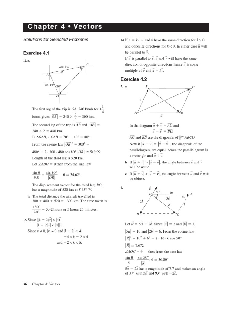 Vector Problem Solutions and Analysis | PDF | Sine | Trigonometric ...