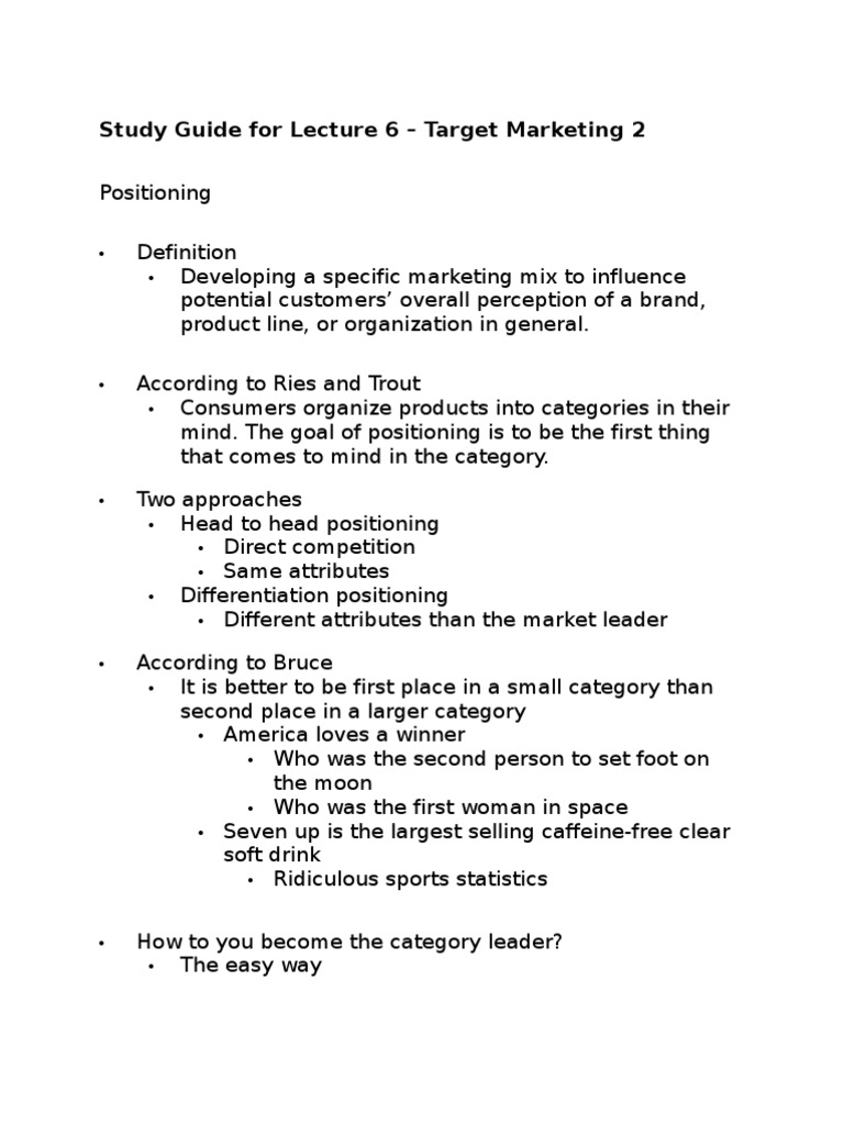 Marketing Positioning Insights | PDF | Forecasting | Marketing