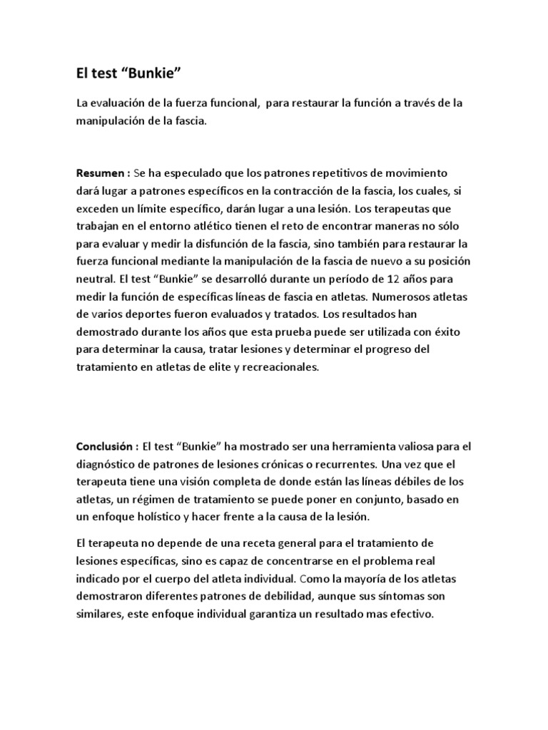 Test Bunkie | PDF