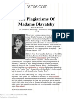 The Plagiarisms of Madame Blavatsky