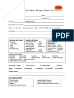 Customer Orderforms Food Products