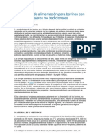 Alternativas de alimentación para bovinos con recursos forrajeros no tradicionales