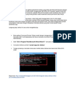 Cara Mengecek Status Aktivasi Office 2013