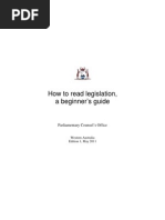 How To Read Legislation