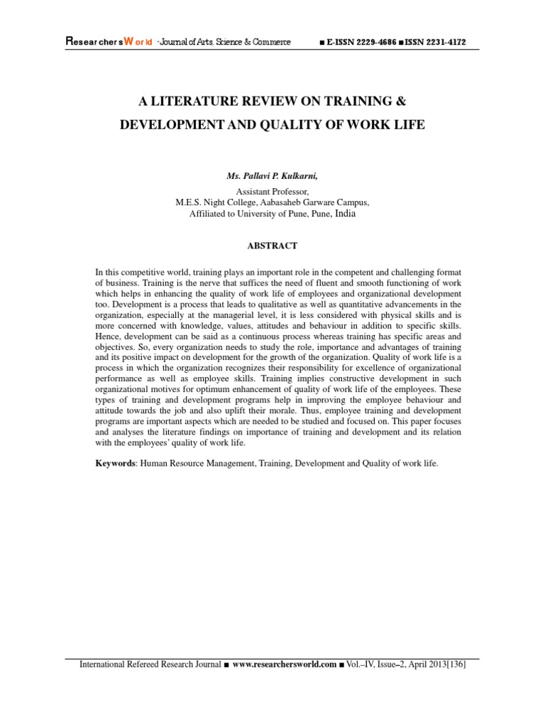 Paper 20 | PDF | Employment | Competence (Human Resources)