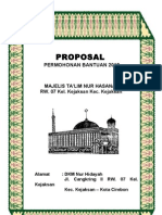 Download Contoh Proposal Bantuan Dana Majelis by Sunjaya SN152869141 doc pdf