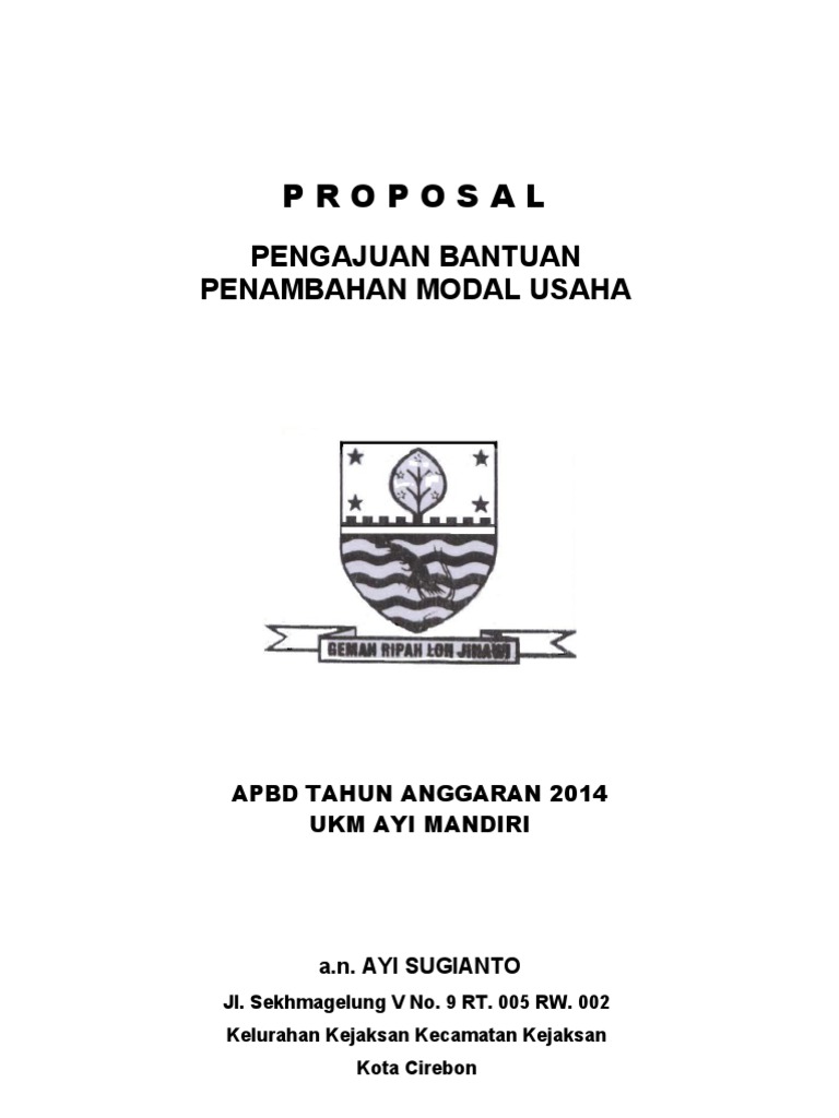 Contoh Proposal Permohonan Bantuan Dana Contoh Proposal Permohonan Bantuan Dana