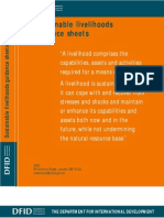 DFID Sustainable Livelihoods Guidance Sheet