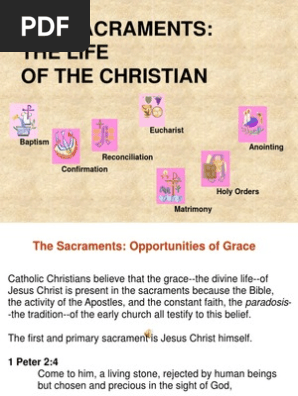 Sacraments and Sacrament of Baptism