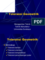 Toleransi Geometrik