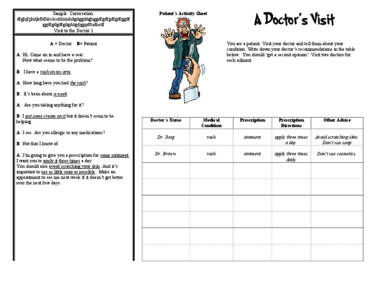 Doctor Visit Role-Play Guide | PDF