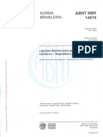 NBR14878-2004 - Ligações Flexíveis para Aparelhos Hidráulicos Sanitários - Requisitos e Métodos de Ensaio