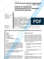 Nbr 13971 - Sistemas de Refrigeracao Condicionamento de Ar e Ventilacao - Manutencao Programada