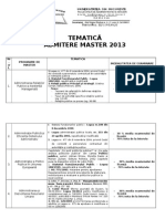 Tematica Master 2013 Adru