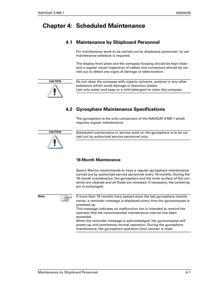 Navigat X Mk1 Gyrosphere Maintenance PDF