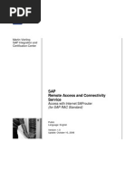 SAP Remote Access and Connectivity Service Access With Internet SAProuter