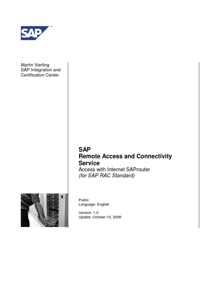 SAP Remote Access Configuration Guide | PDF