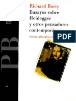 Ensayos Sobre Heidegger y Otros