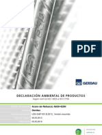 DECLARACIÓN AMBIENTAL DE PRODUCTOS GERDAU: Acero de Refuerzo A630-420H