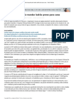 Falta de Vaga Faz Juiz Mandar Ladrão Preso para Casa