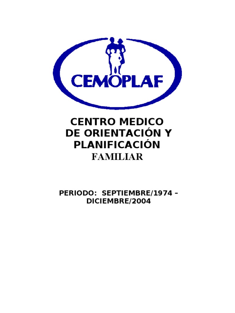 Cemo Plaf Ecuador Control De La Natalidad