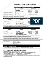 Lcci Time Table