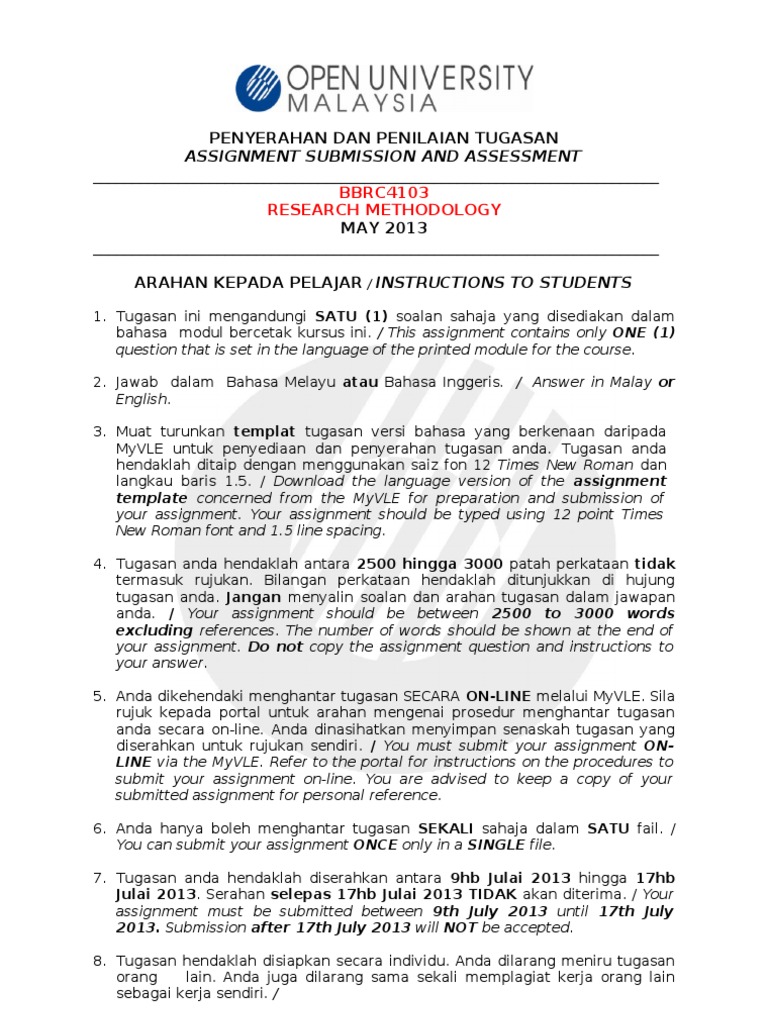 Assignment Oum Pdf Citation Science