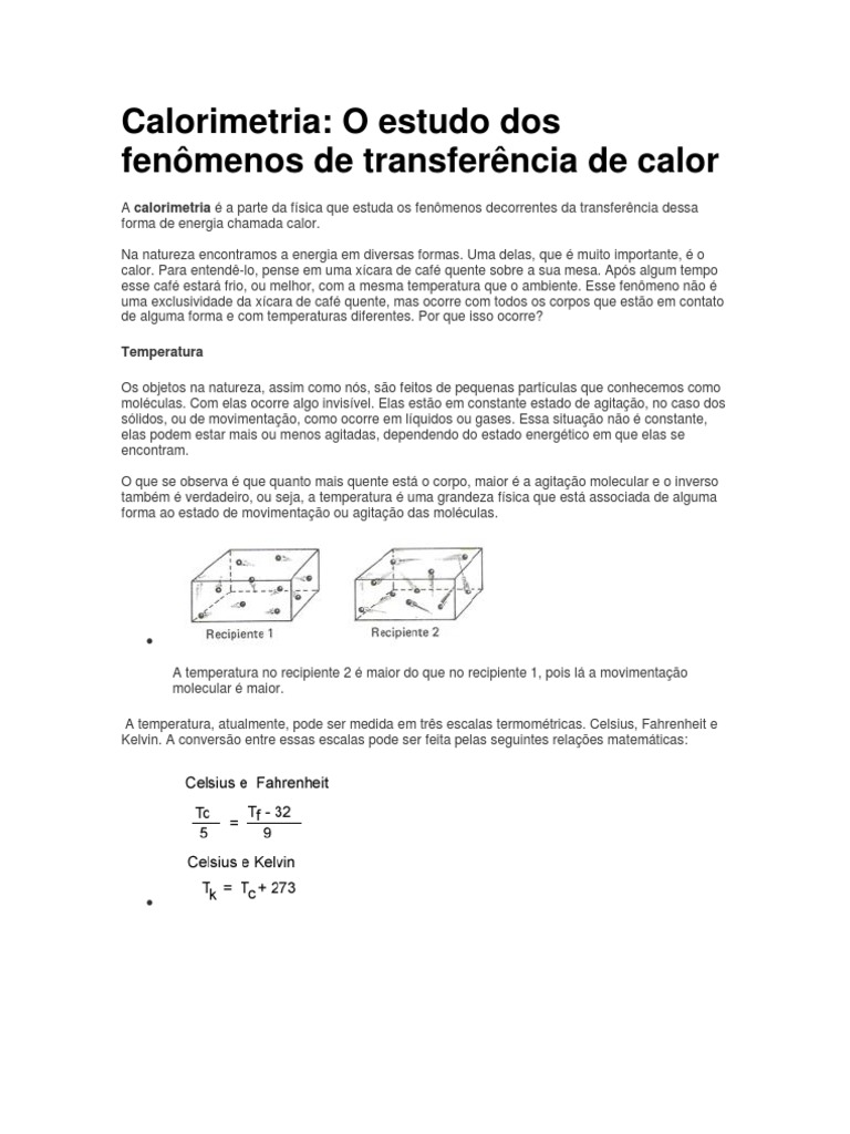 Calorimetria teoria_teorias