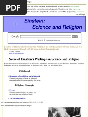 writings on science and religion relationship between religion and science meaning of life scribd