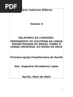 APOSTILA 4 RELATÓRIO DA COMISSÃO PERMANENTE DE DOUTRINA