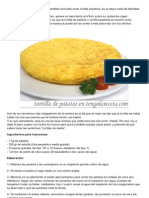 Como Hacer Tortilla de Patatas