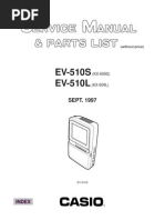 Casio Ev510s LCD TV SM