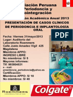 Presentación de Casos Clínicos de Periodoncia e Implantoogía Oral