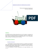 Amoníaco e Compostos de Amónio em Materiais de Uso Comum: Objetivo