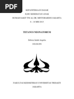 Download  Tetanus Neonatorum by Debora Indah Angelia SN153037951 doc pdf