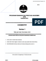 Chemistry Kedah 2012