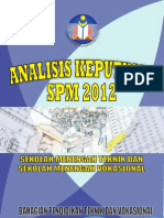 Analisis Peperiksaan SPM 2012 Peringkat BPTV