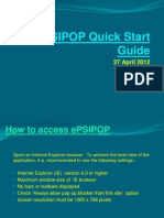 ePSIPOP Quickstart Guide