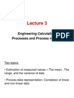 Engineering Calculations II Processes and Process Variables I