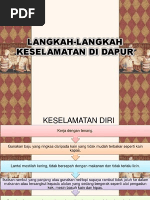 Langkah Langkah Keselamatan Di Dapur Pdf