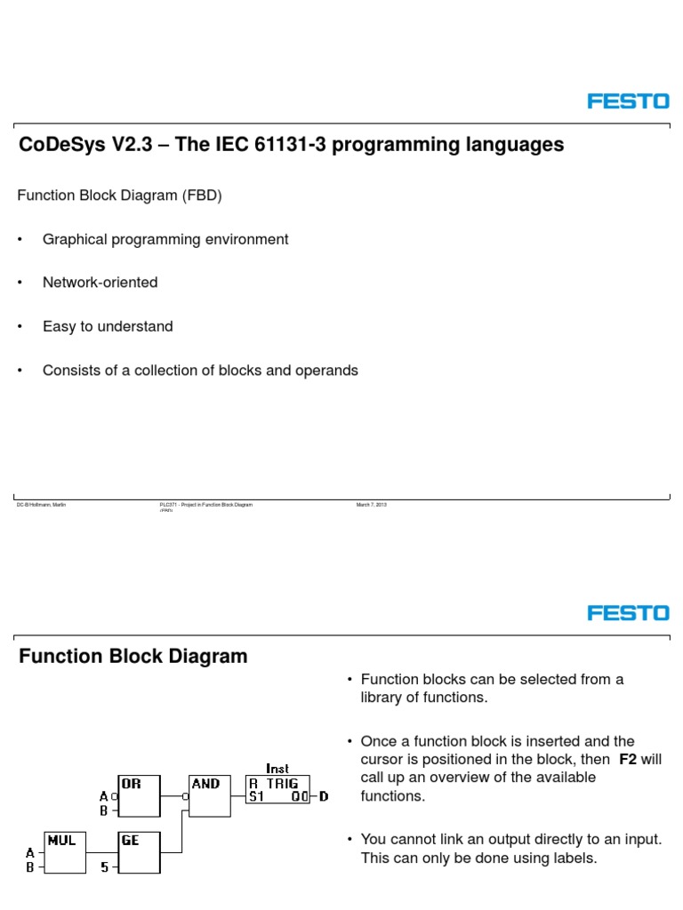 FBD Project with CoDeSys PID Block | PDF | Technology & Engineering
