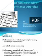Concepts and Methods of Performance Appraisal