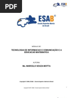 TECNOLOGIA DE INFORMACAO E COMUNICAÇÃO E A EDUCAÇAO MATEMÁTICA
