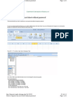 How to Unprotect an Excel Sheet Without Password